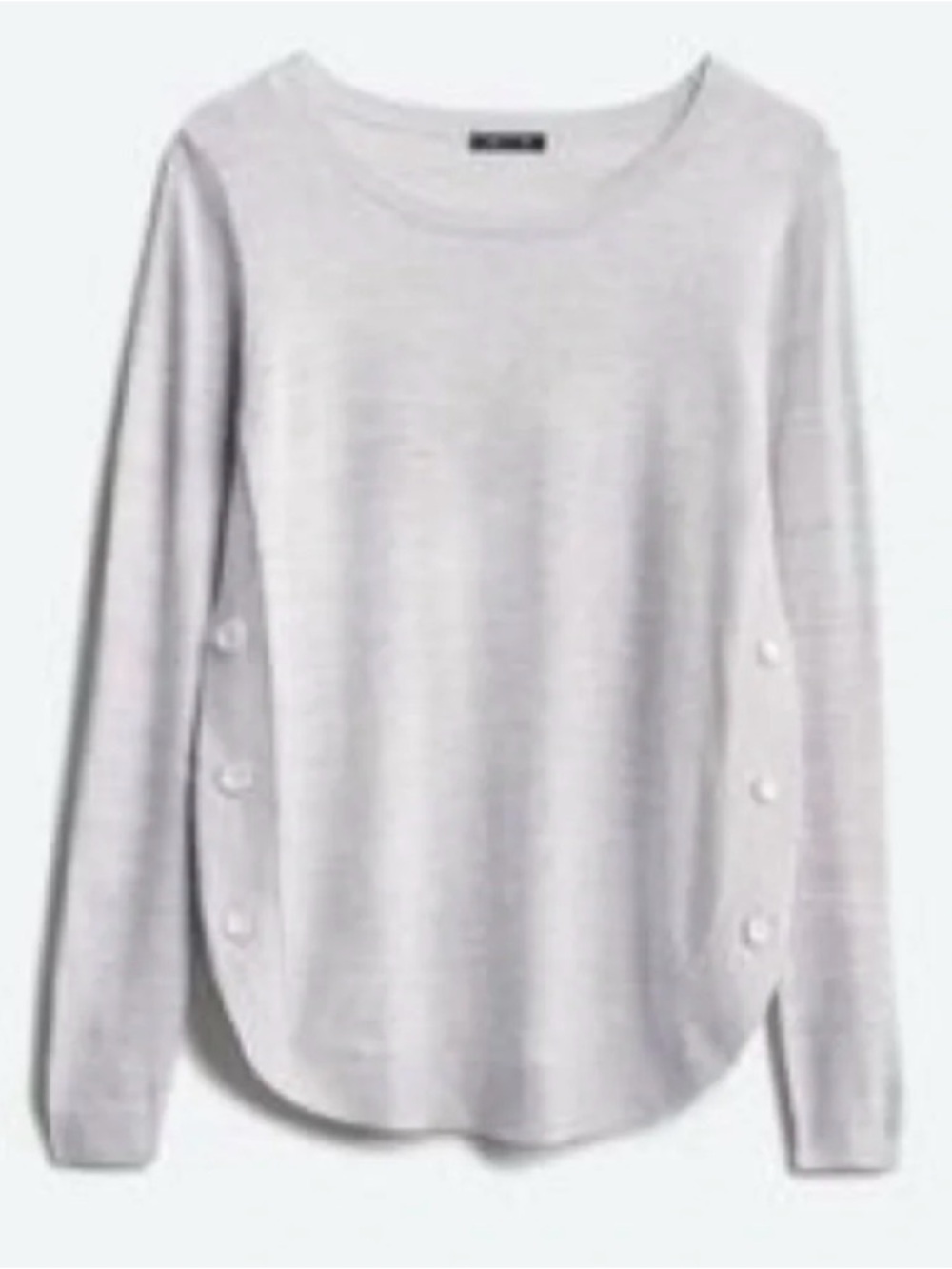 Lety & Me December Side Button Detail Sweater NWT